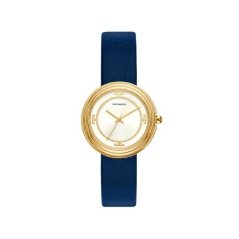 Tory Burch Bailey watch - Navy & white